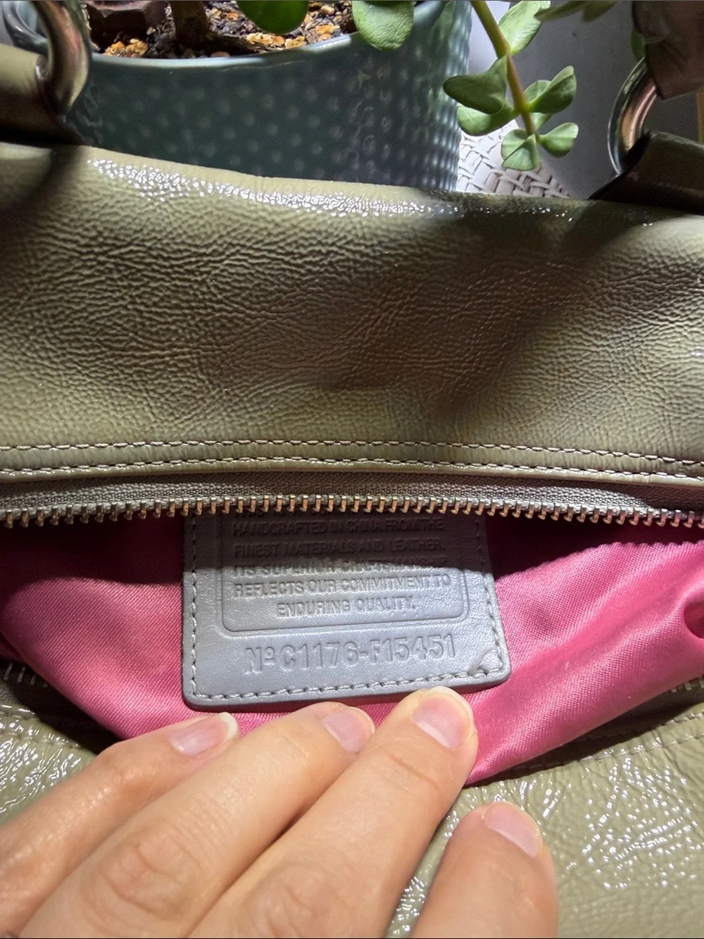 Coach No. C1176-F15451 Ashley Satchel pink and grey with matching pink wallet - Picture 2 of 11